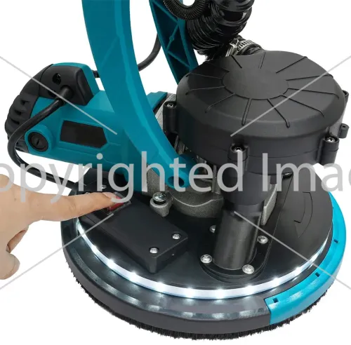 Шлифовальная машина с удлинителем Makita DSL800ZU 215мм с пылесборником для стен и потолков, Шлифмашина жираф с пылесосом и подсветкой от сети