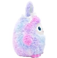 Интерактивная мягкая игрушка Mimi AI 25 см с искусственным интеллектом, интерактивная игрушка Bobo Holly H-21036 c Led глазами и голосом фиолетовая