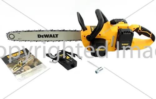 Аккумуляторная цепная пила DeWalt DCM575N 48V 5Ah 18" дюймов Шина 45 см, Беспроводная пила Деволт с 2 аккумуляторами для обрезки веток деревьев