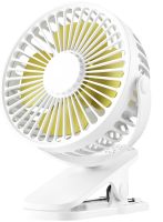 Настольный вентилятор на прищепке Small Fan WX-6507 портативный мини-вентилятор, охладитель воздуха на аккумуляторе с зажимом 3 режима работы USB