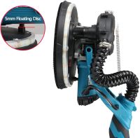 Шлифовальная машина с удлинителем Makita DSL800ZU 215мм с пылесборником для стен и потолков, Шлифмашина жираф с пылесосом и подсветкой от сети