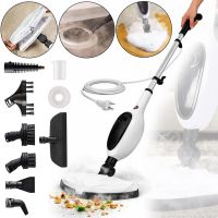 Ручная паровая швабра Steam Mop PR-355 12в1 300 мл пароочиститель высокого давления с баком для воды и насадками для уборки и мытья пола от сети