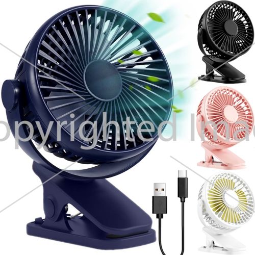 Настольный вентилятор на прищепке Small Fan WX-6507 портативный мини-вентилятор, охладитель воздуха на аккумуляторе с зажимом 3 режима работы USB