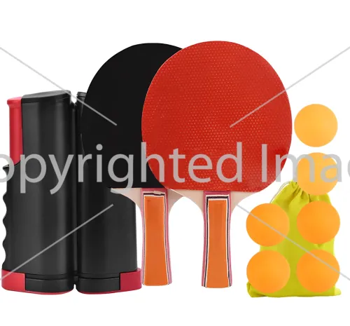 Набор настольного тенниса Ping Pong Set XJ5902 комплект ракеток с выдвижной сеткой до 170 см 6 мячей в чехле для игры в пинг-понг, настольный теннис