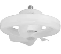 Электрический потолочный вентилятор лампа LED Fan Light CHP-008 2835 2в1 в патрон E27 с пультом дистанционного управления, RGB люстра с вентилятором