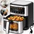 Аэрогриль мультипечь Hoffmans HM-791 8 л 2000W сенсорная безмаслянная аэрофритюрница на 2 тэна с LED дисплеем, таймером и регулировкой температуры