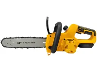 Аккумуляторная цепная пила DeWalt DCM565N 36V 5Ah 12" дюймов для обрезки веток деревьев 2 аккумулятора, Беспроводная электропила Деволт в кейсе